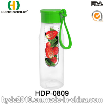 650ml plástico BPA gratis botella de agua de infusión de frutas Tritan (HDP-0809)